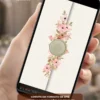 Convite de casamento interativo com envelope digital rosé, flores delicadas e lacre em tom rosé.